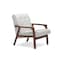 Baxton Studio Mid-Century Masterpieces Club Chair - White 115-6236 - alternate 1